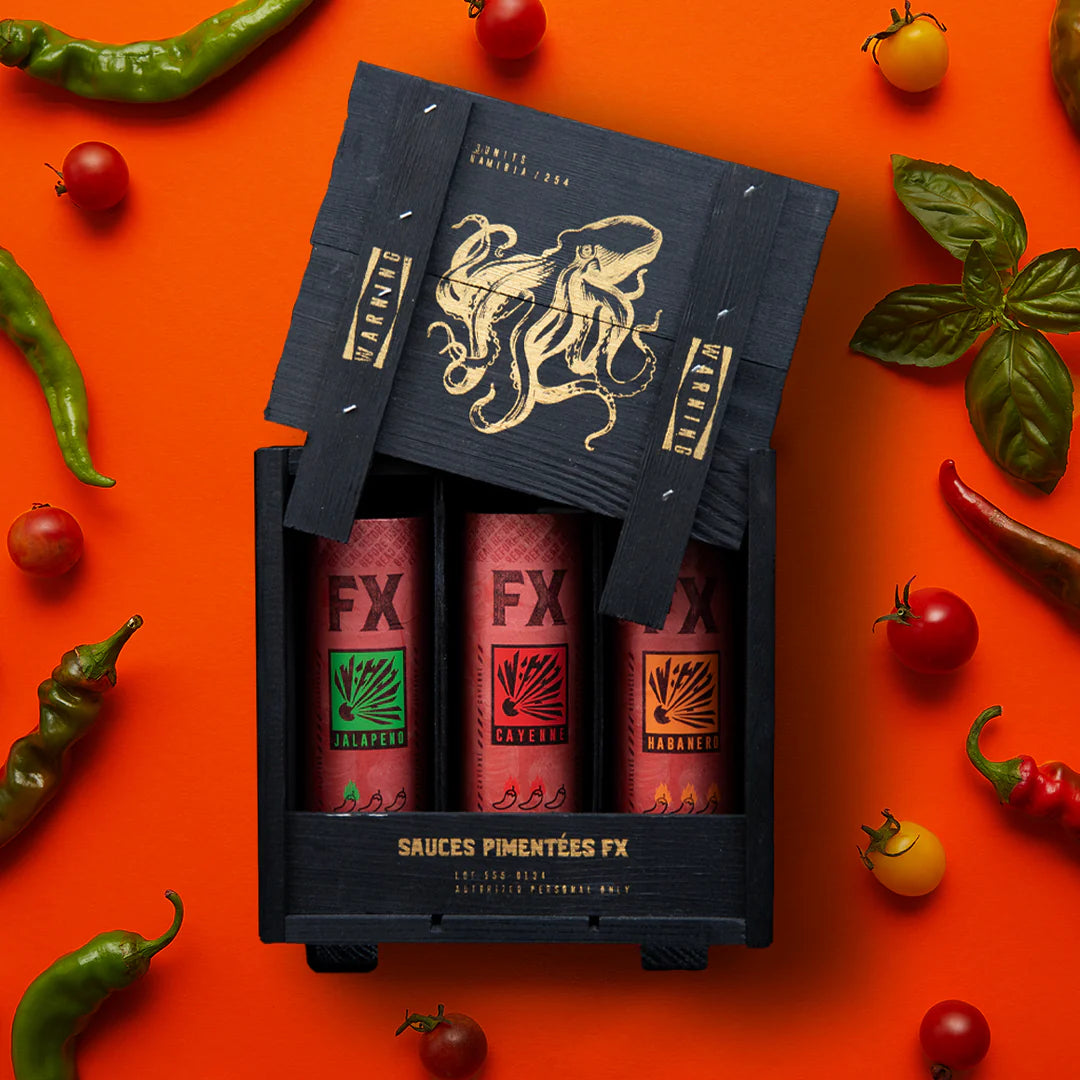 FX HOT SAUCES | SAUCE PIQUANTE | COFFRET MINI - 90mL