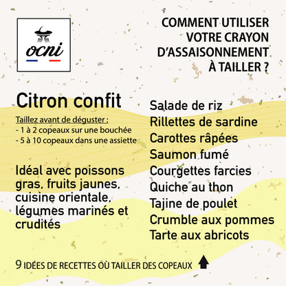 OCNI | COFFRET 1 CRAYON | CITRON CONFIT (BIO)